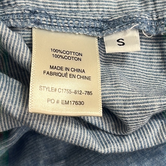 Cloth & Stone 100% Cotton Lightweight Blue Ombre Corduroy Longsleeve Top - Picture 7 of 7